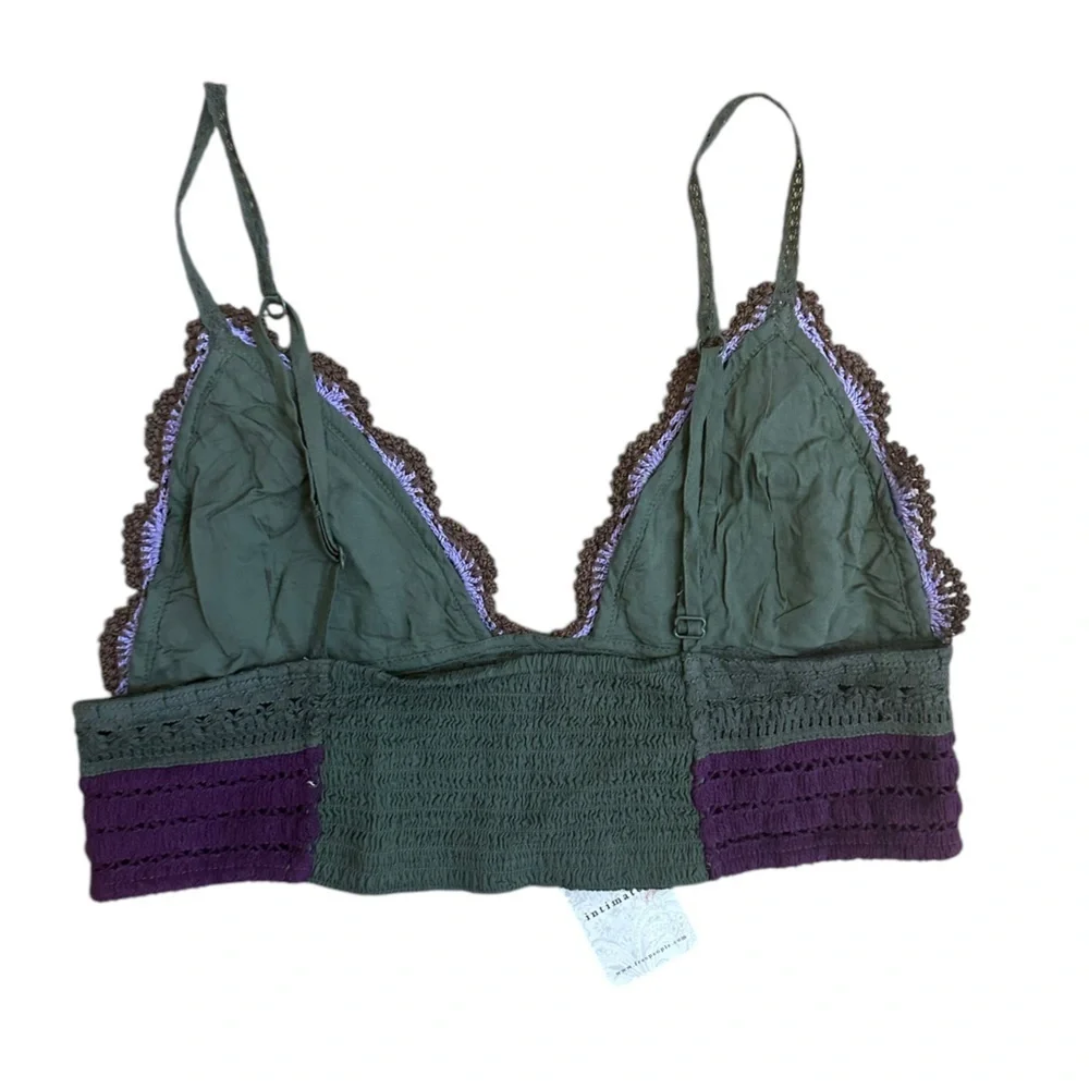 Free People Intimately Another‎ Weekend Bralette Crochet Knit Tank Bra NEW sz M